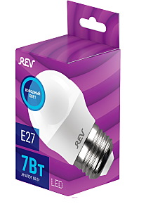 Светодиодная лампа REV E27 Шар 7Вт 32518 5